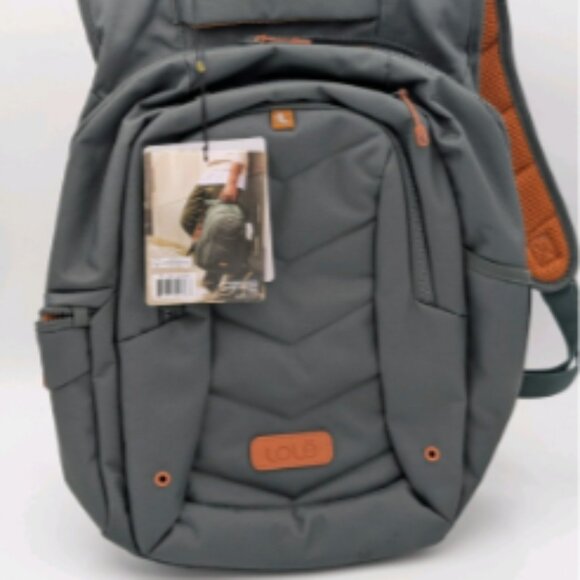 Lolë Quilted Laptop Backpack GRAY/COPPER - Picture 2 of 6